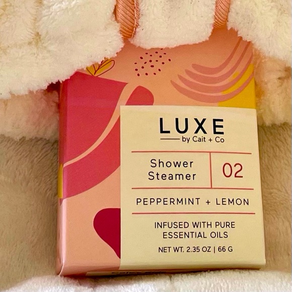 Lux Terry Cloth Hair Band 💝 with Free Cait & Co. Lux Shower Steamer - Picture 4 of 8